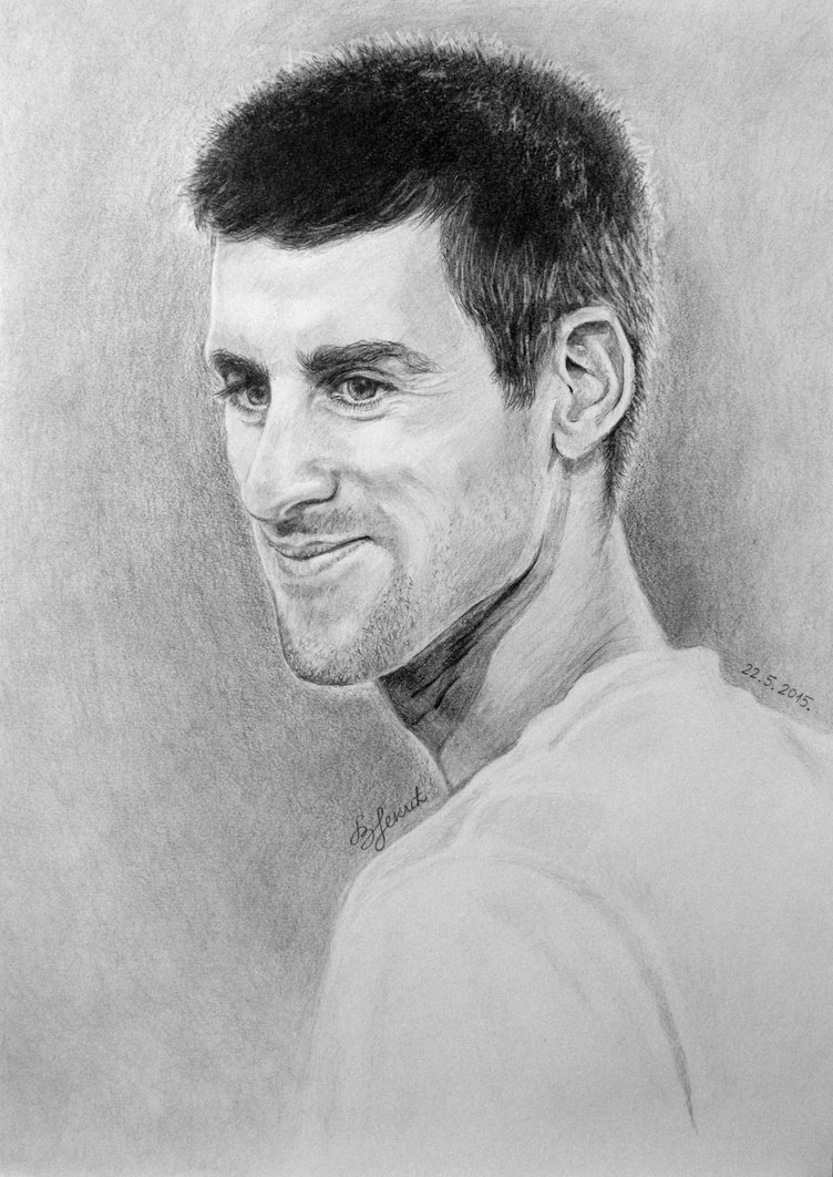 Novak Djokovic Drawing Pic
