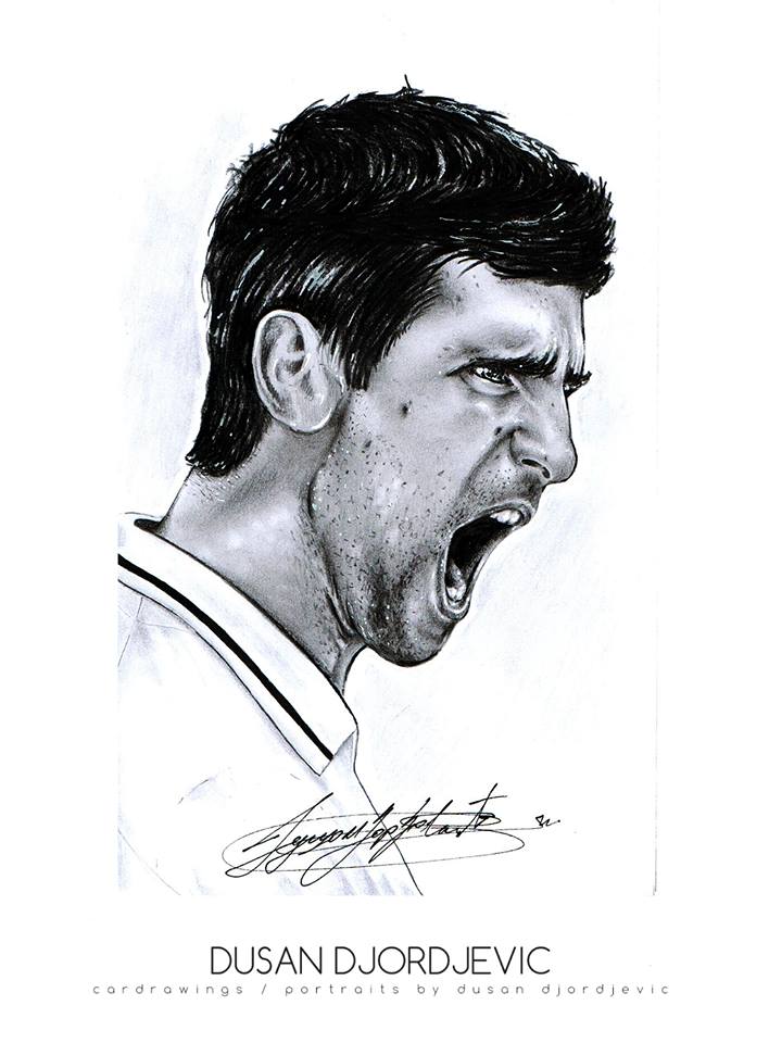 Novak Djokovic Drawing Pics