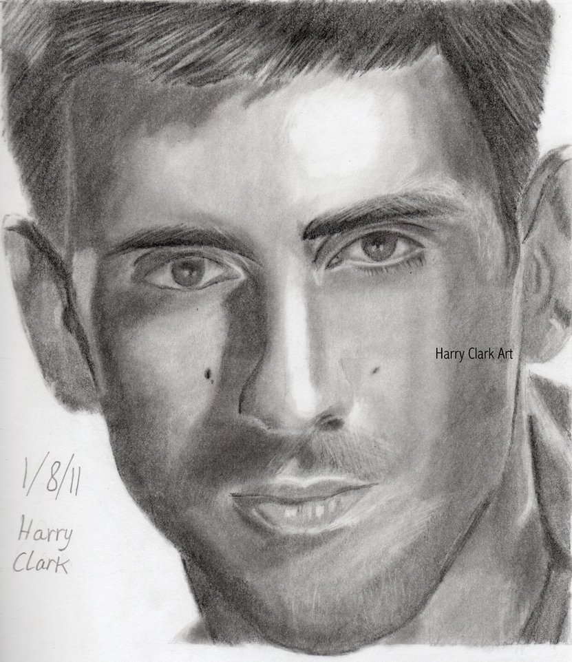 Novak Djokovic Drawing Sketch