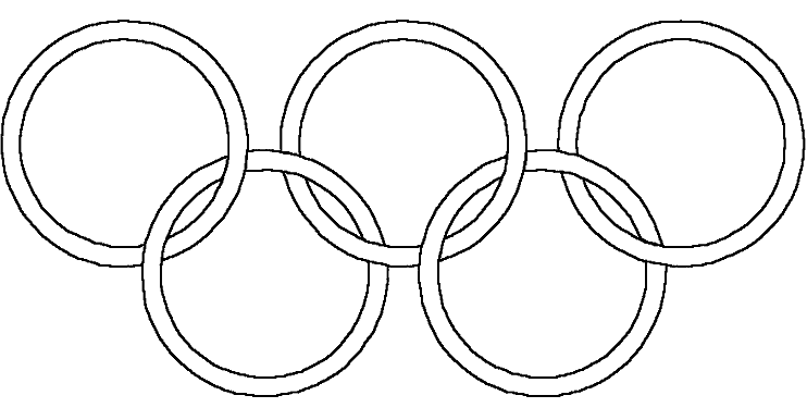 Olympic Rings Amazing Drawing