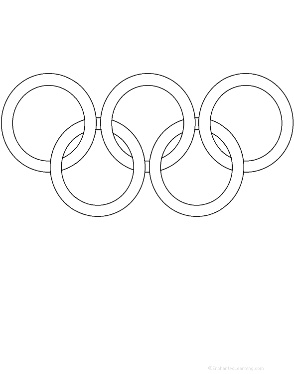 Olympic Rings Beautiful Image Drawing