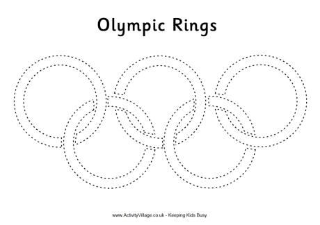 Olympic Rings Pic Drawing