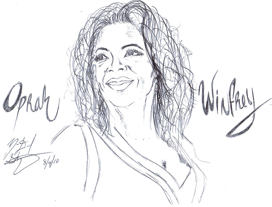 Oprah Winfrey Drawing Beautiful Art
