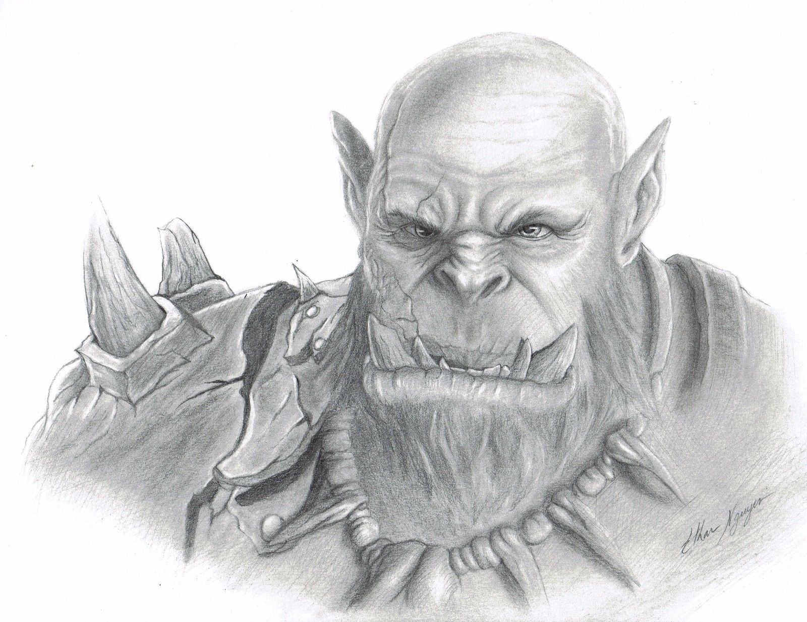 Orc Drawing Beautiful Art