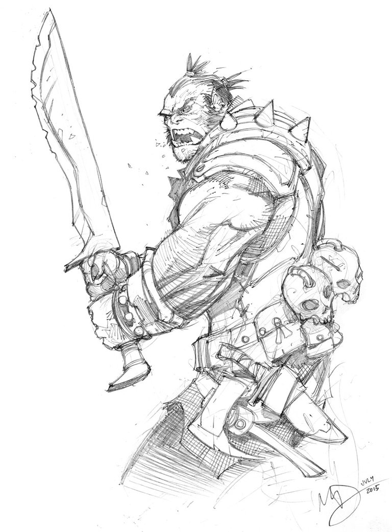 Orc Drawing Pic