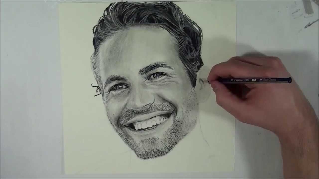 Paul Walker Drawing Art