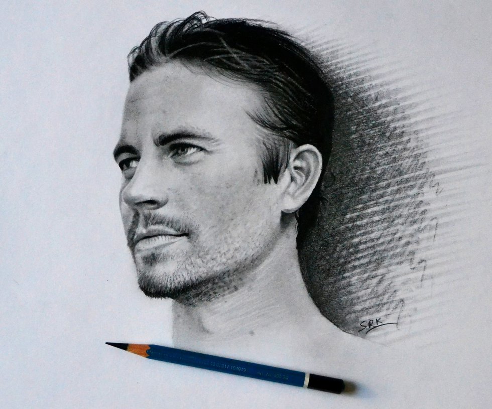 Paul Walker Drawing Beautiful Image