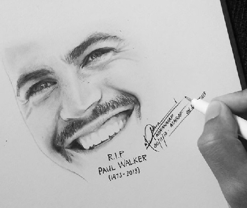 Paul Walker Drawing Photos