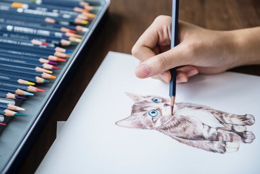 Person Drawing Beautiful Image