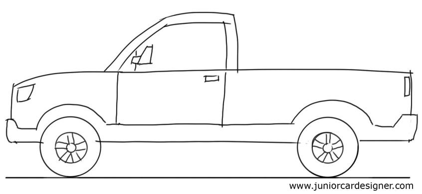 How to Draw a Truck (Trucks) Step by Step | DrawingTutorials101.com