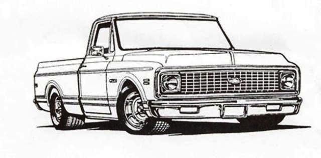 Pickup Truck Drawing Photo