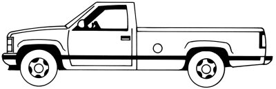 Pickup Truck Drawing Sketch