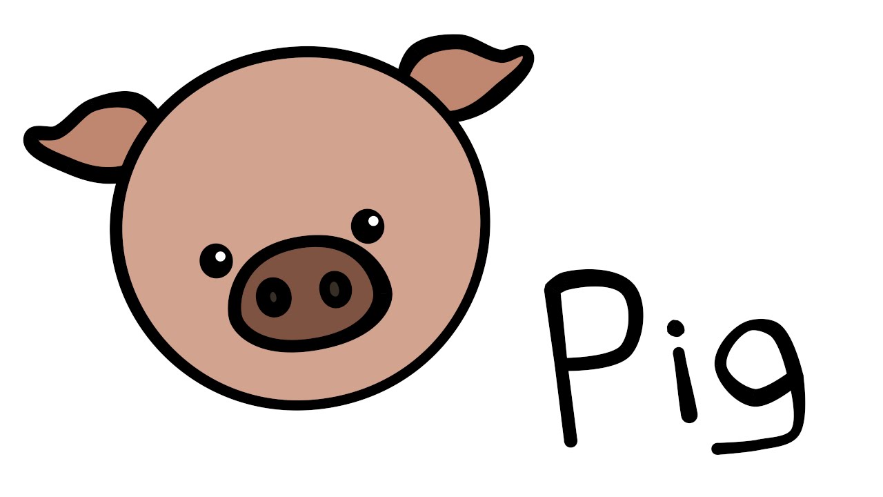 Pig Art Drawing