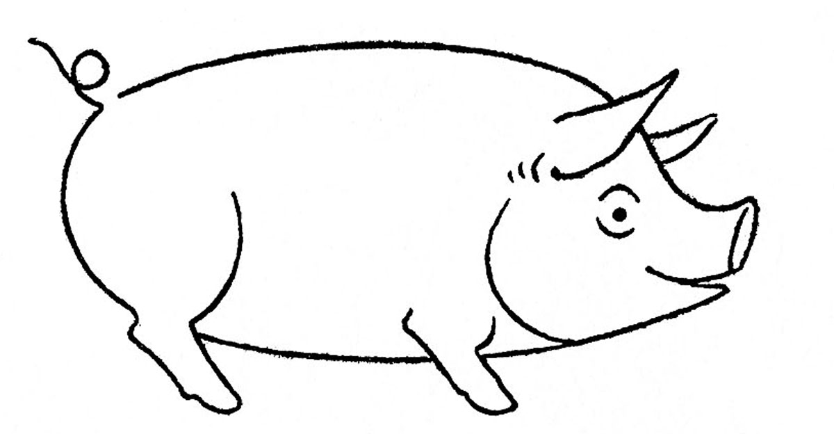 Pig Drawing Best
