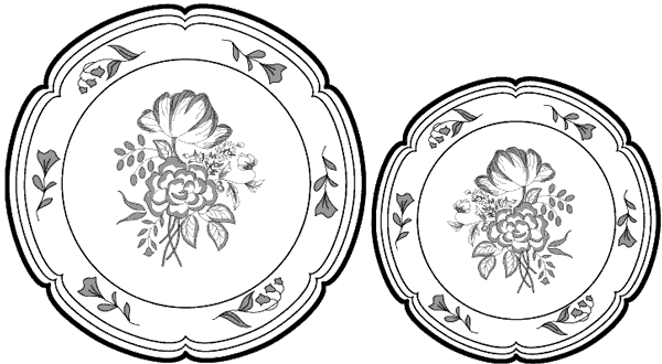Plates Drawing Photo