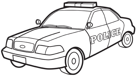Police Car Drawing