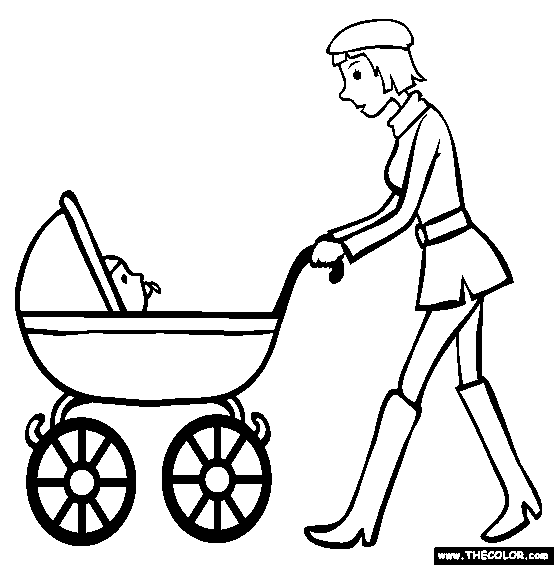 Pram Baby Photo Drawing