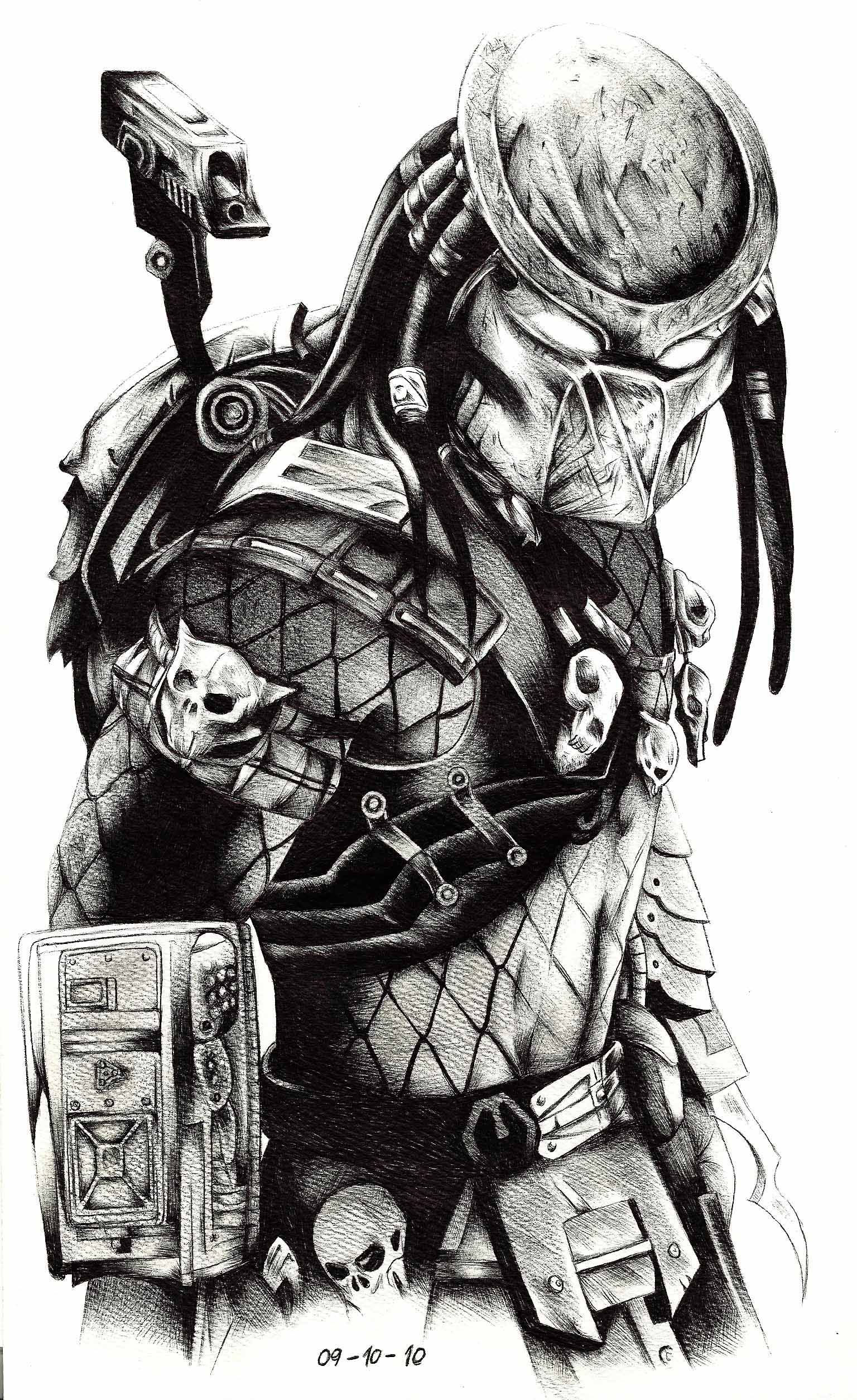 Predator Photo Drawing