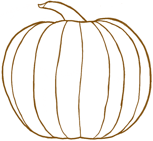 How to Draw a Pumpkin Realistically with Easy Steps  Lets Draw Today