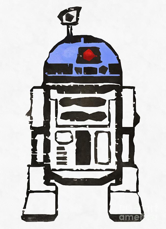 R2 D2 Art Drawing