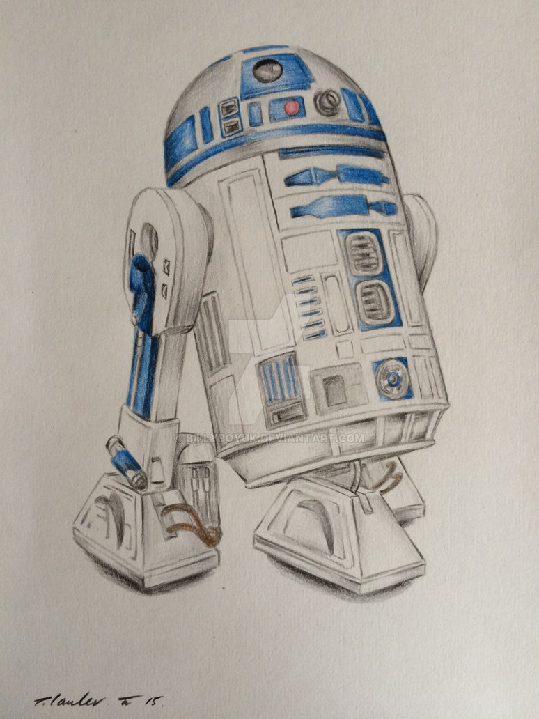 R2 D2 Drawing Art