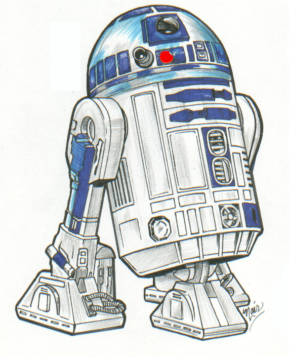 R2 D2 Drawing Image