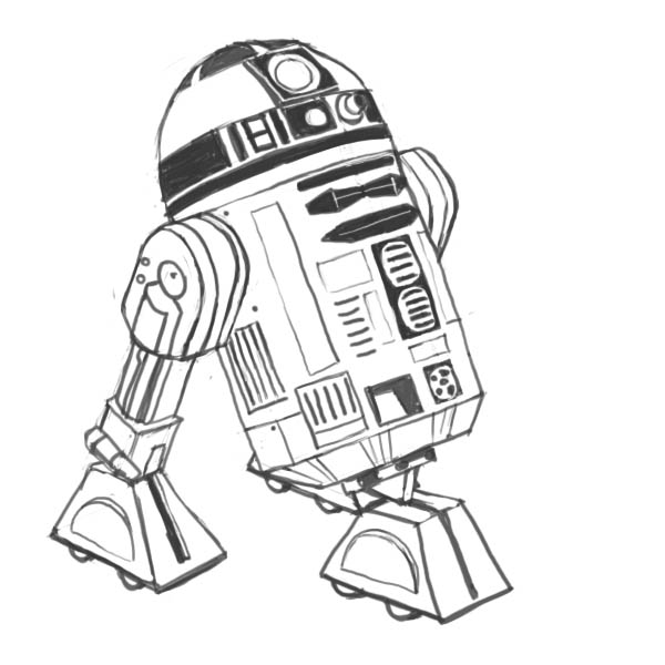 R2 D2 Drawing Picture