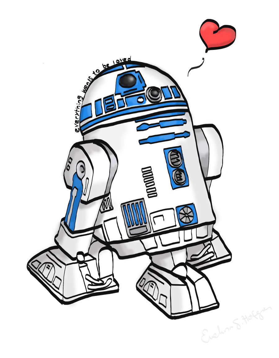 R2 D2 Drawing Sketch
