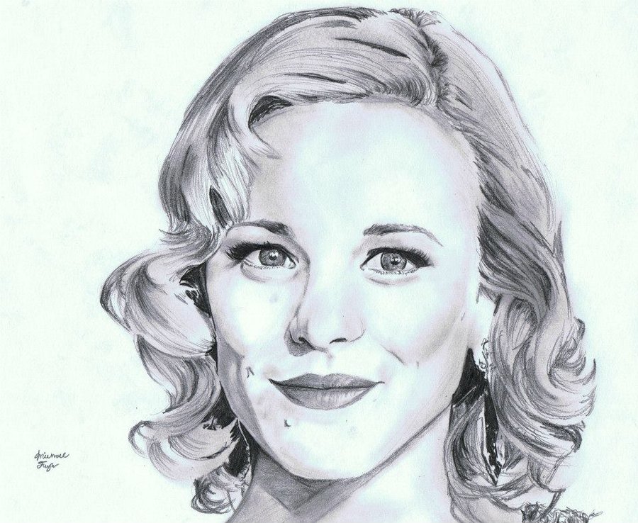 Rachel Mcadams Drawing Beautiful Image