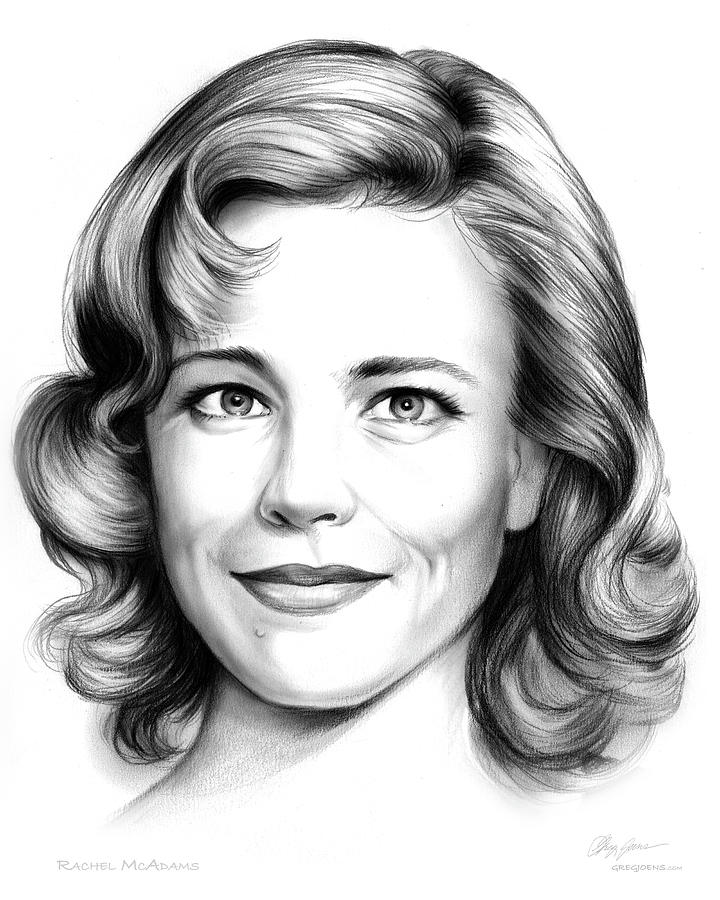 Rachel Mcadams Drawing Creative Art