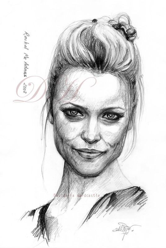 Rachel Mcadams Drawing High-Quality