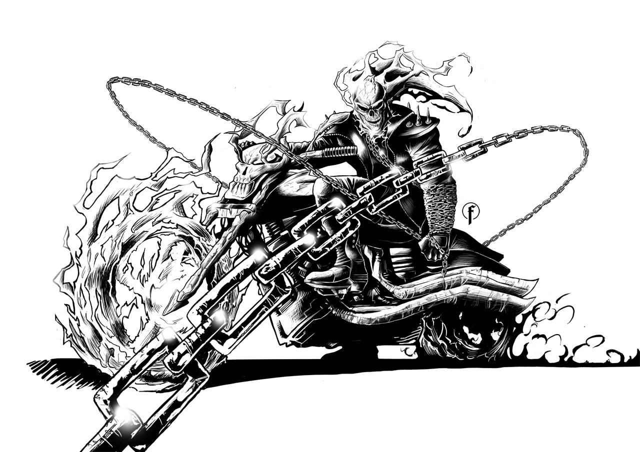 Rider Drawing Pic
