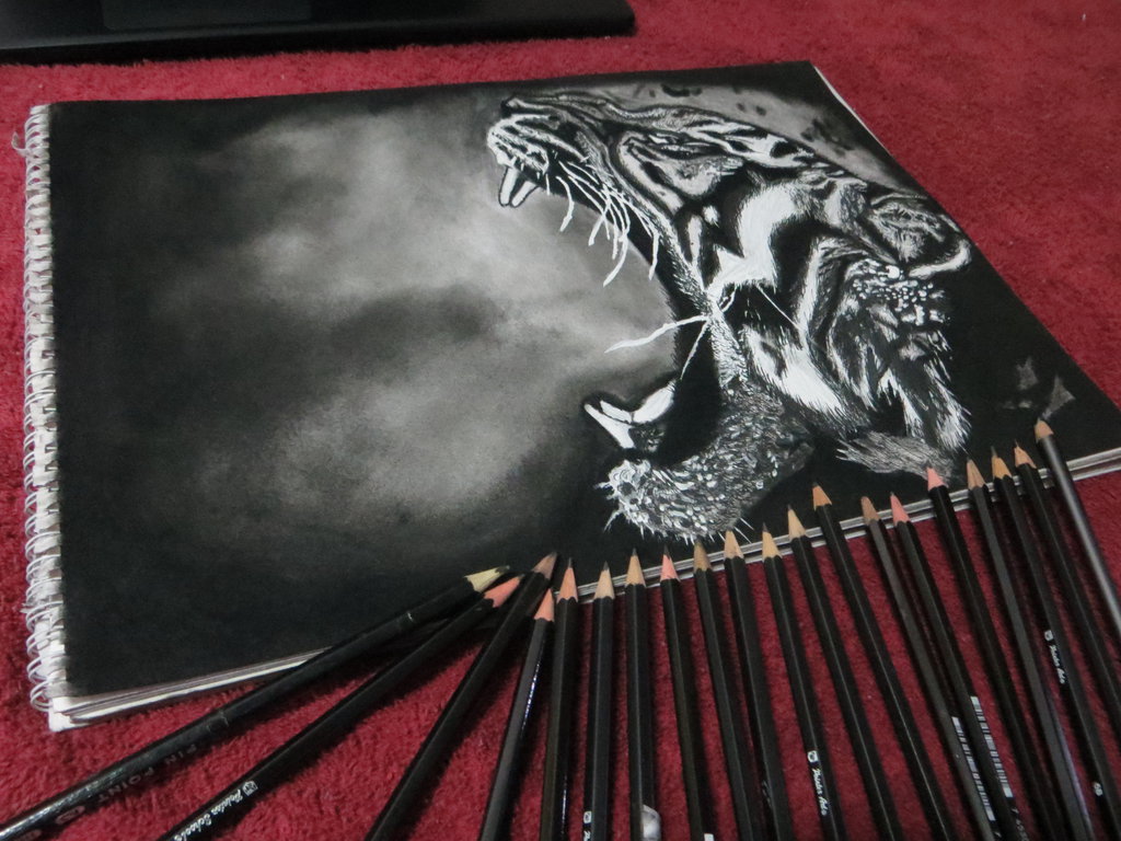 Roar Drawing Beautiful Image