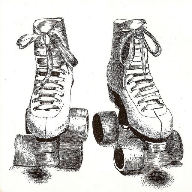 Roller Skates Drawing Pic