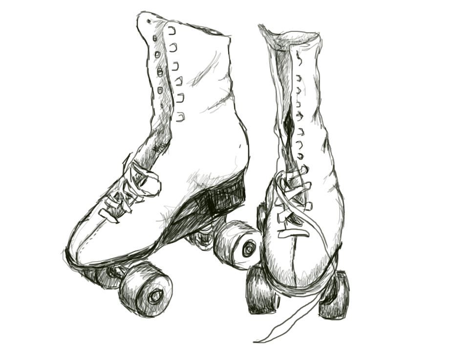 Roller Skates Pic Drawing