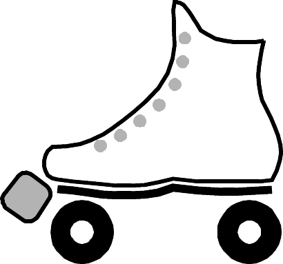 Roller Skates Picture Drawing