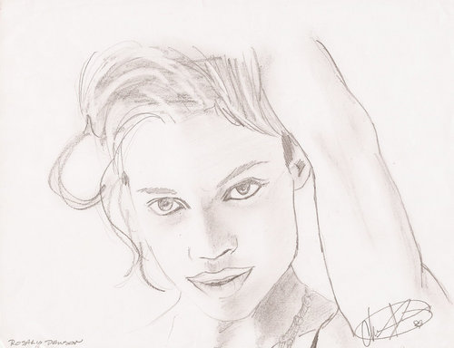Rosario Dawson Drawing High-Quality
