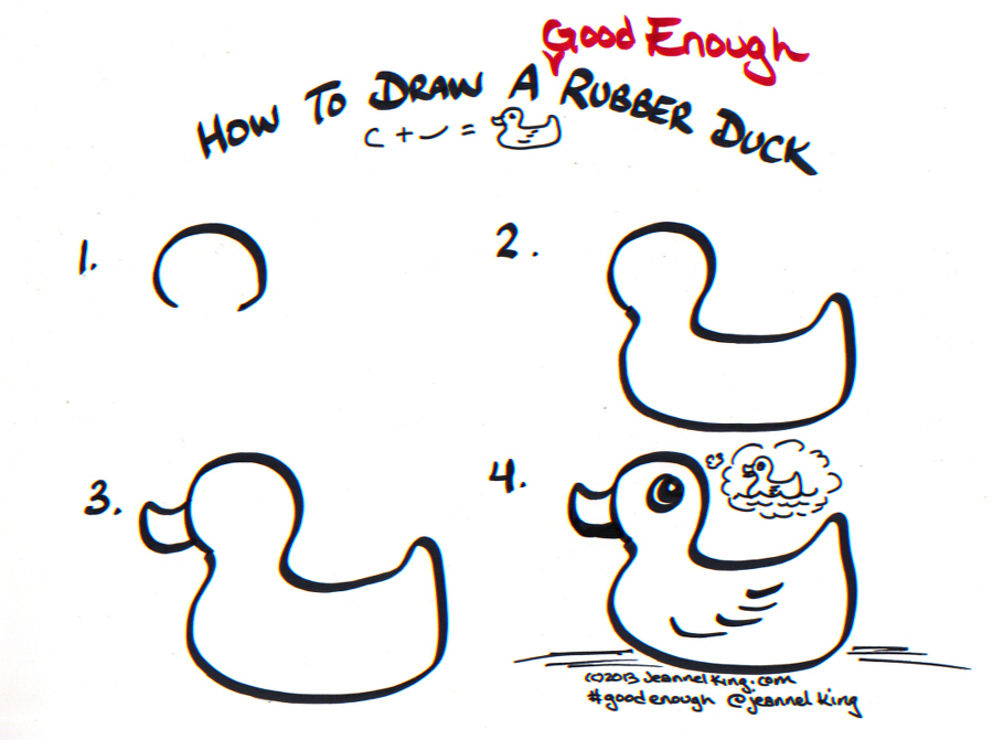 Rubber Duck Drawing Photo