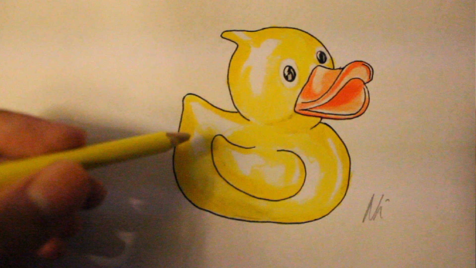 Rubber Duck Drawing Picture
