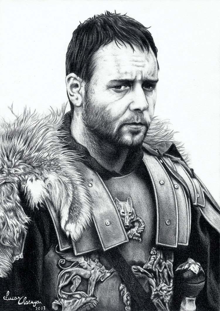 Russell Crowe Drawing Realistic