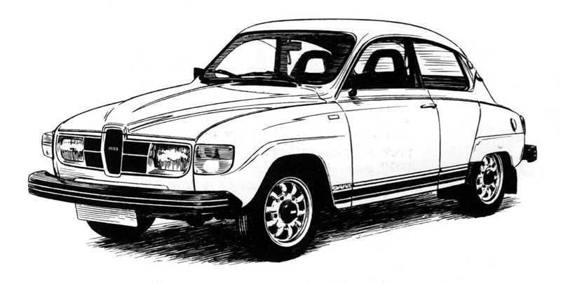 Saab Drawing Image