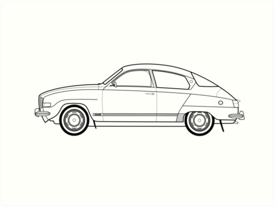 Saab Drawing Picture