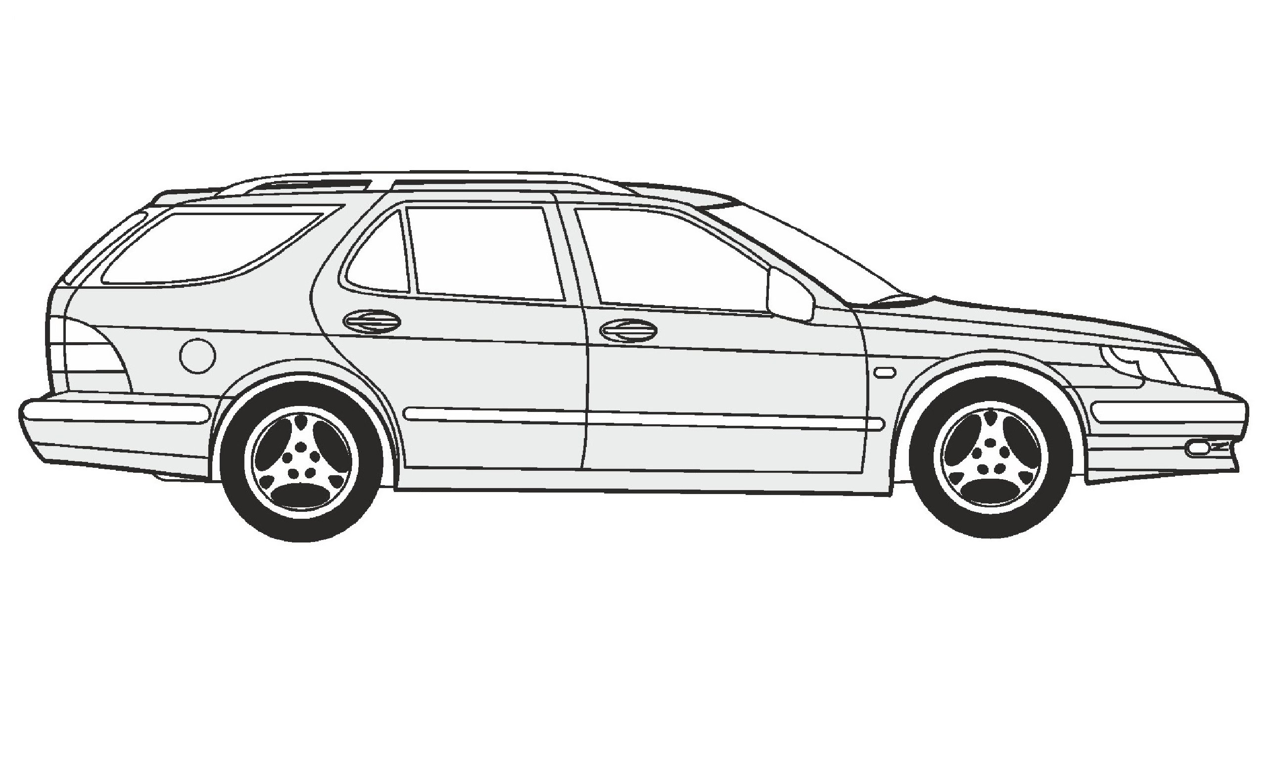 Saab Drawing Realistic