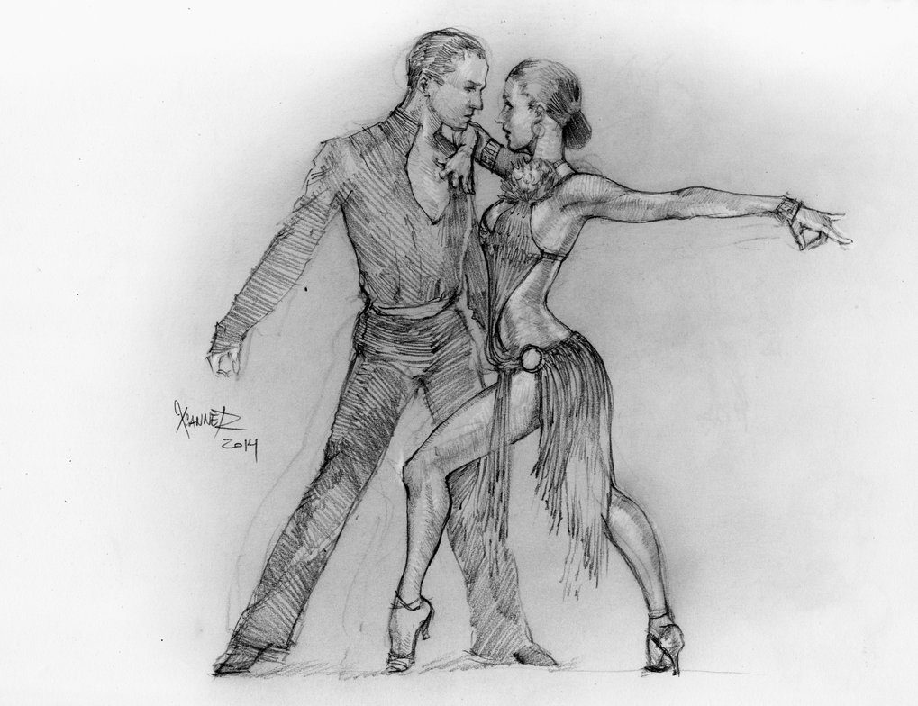 Salsa Drawing Beautiful Image