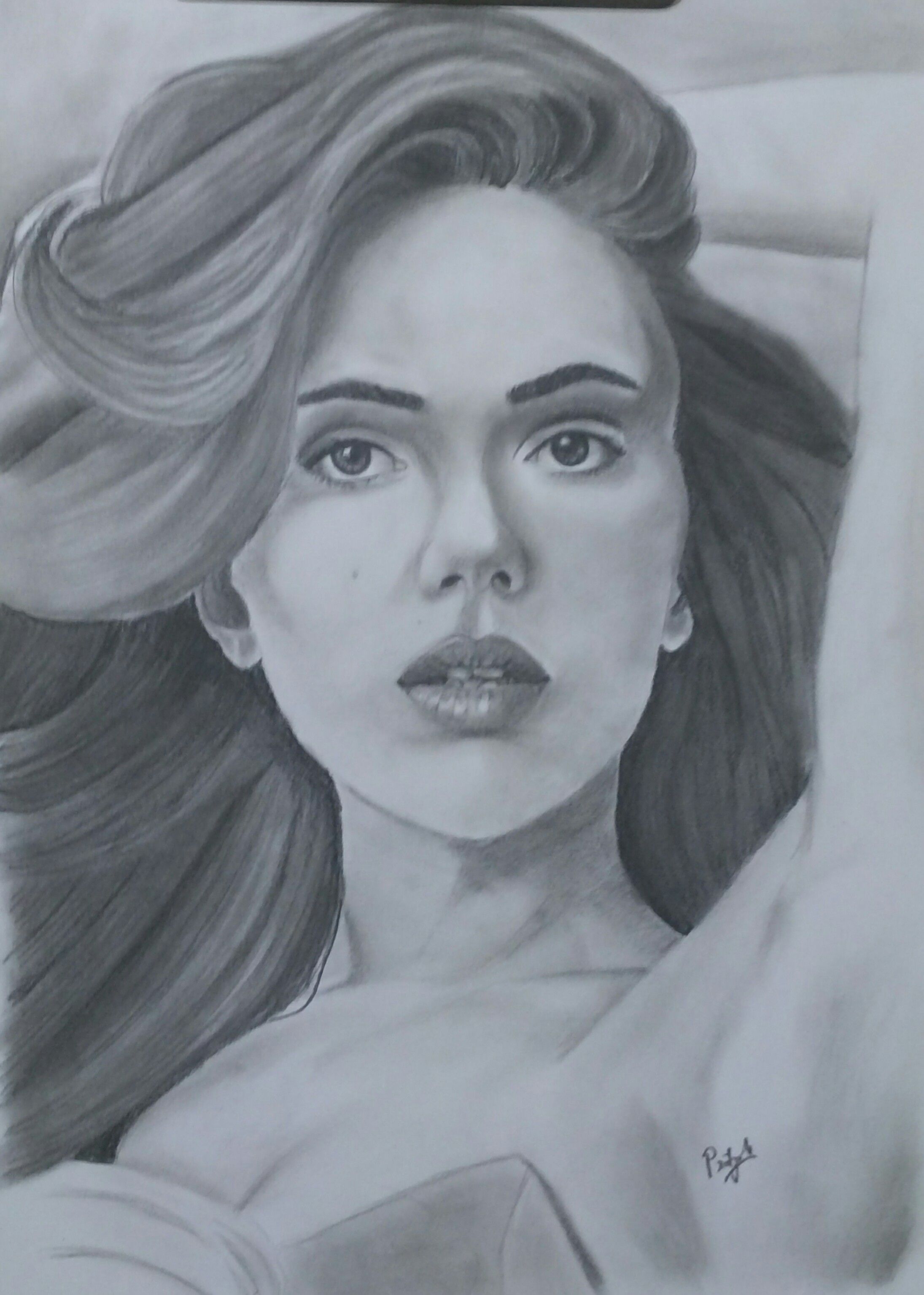 Scarlett Johansson Drawing Pics