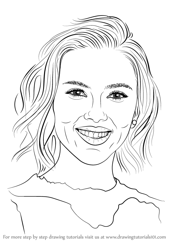 Scarlett Johansson Drawing Picture
