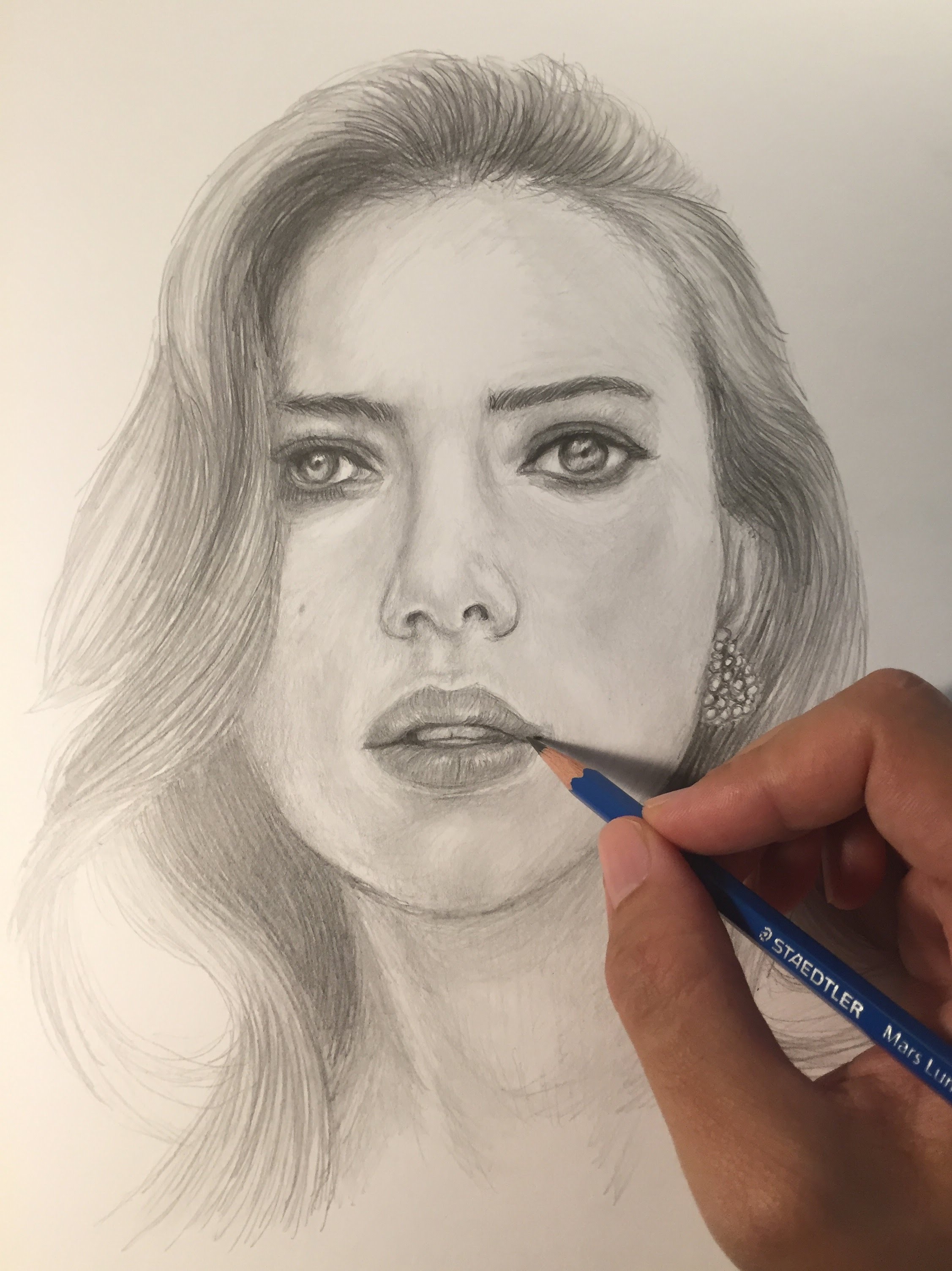 Scarlett Johansson Drawing Sketch