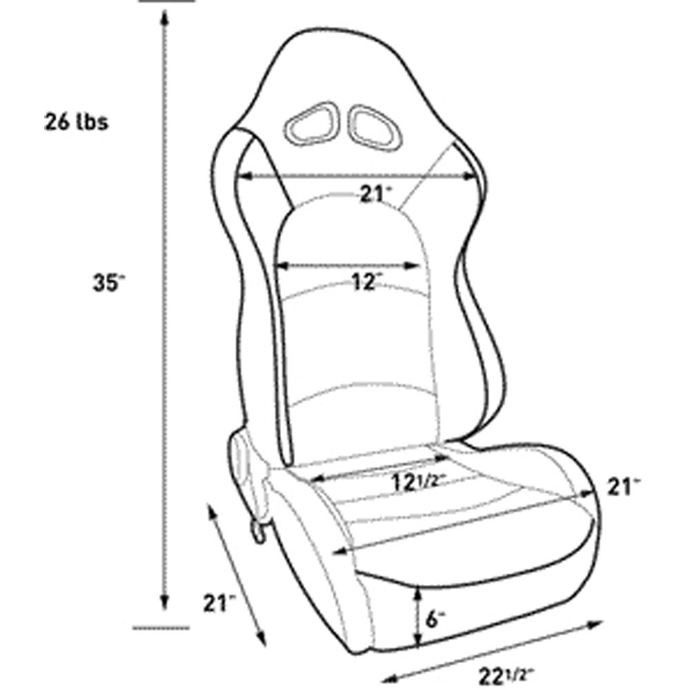 Seat Realistic Drawing