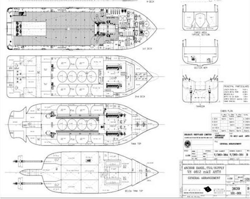 Ship Engineering Drawing High-Quality