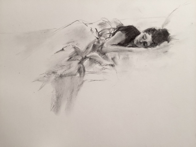 Sleeping Girl Drawing Beautiful Art